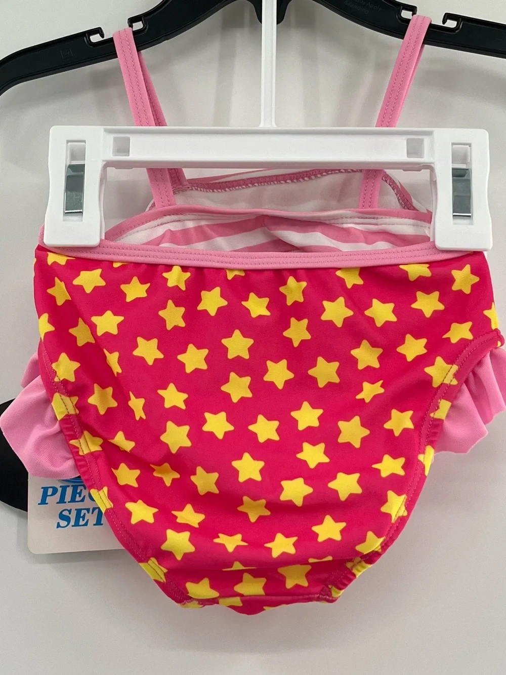 NEW Future Batgirl Pink and Yellow Girls' 18 Months Swim Set with Bat Emblem